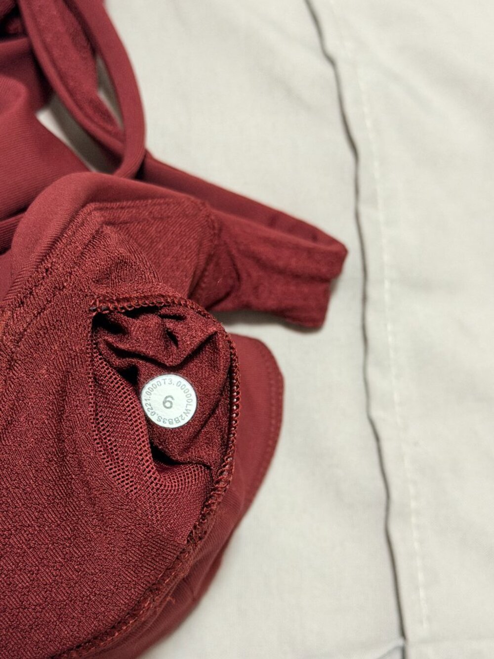 Lululemon Free to Be Bra Wild Long Line – Wine – Size 6 – NWOT - Picture 7 of 7